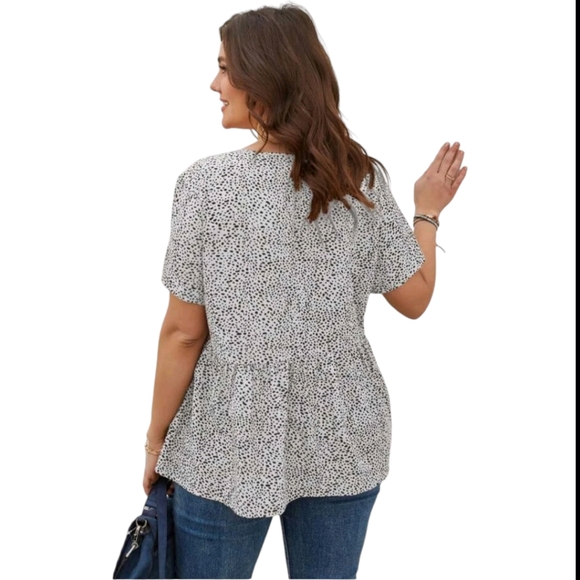 Shein Allover Print Tunic Blouse 3XL - Picture 3 of 6